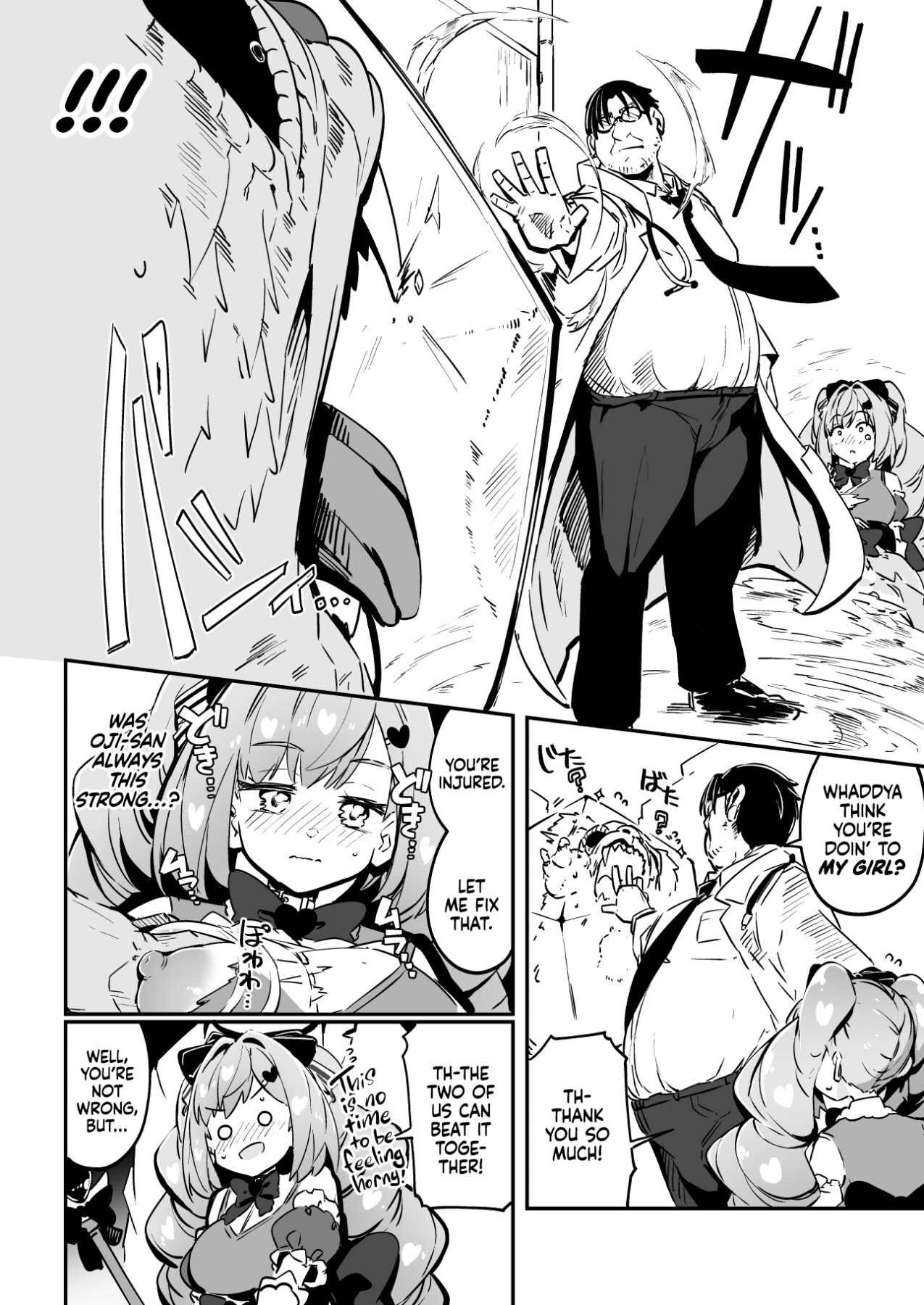 Hentai Manga Comic-Healing (Breaking) a Magical Girl - Only Oji-san Can Cure Her Wounds!-Read-56